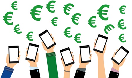 Mobile phone with money