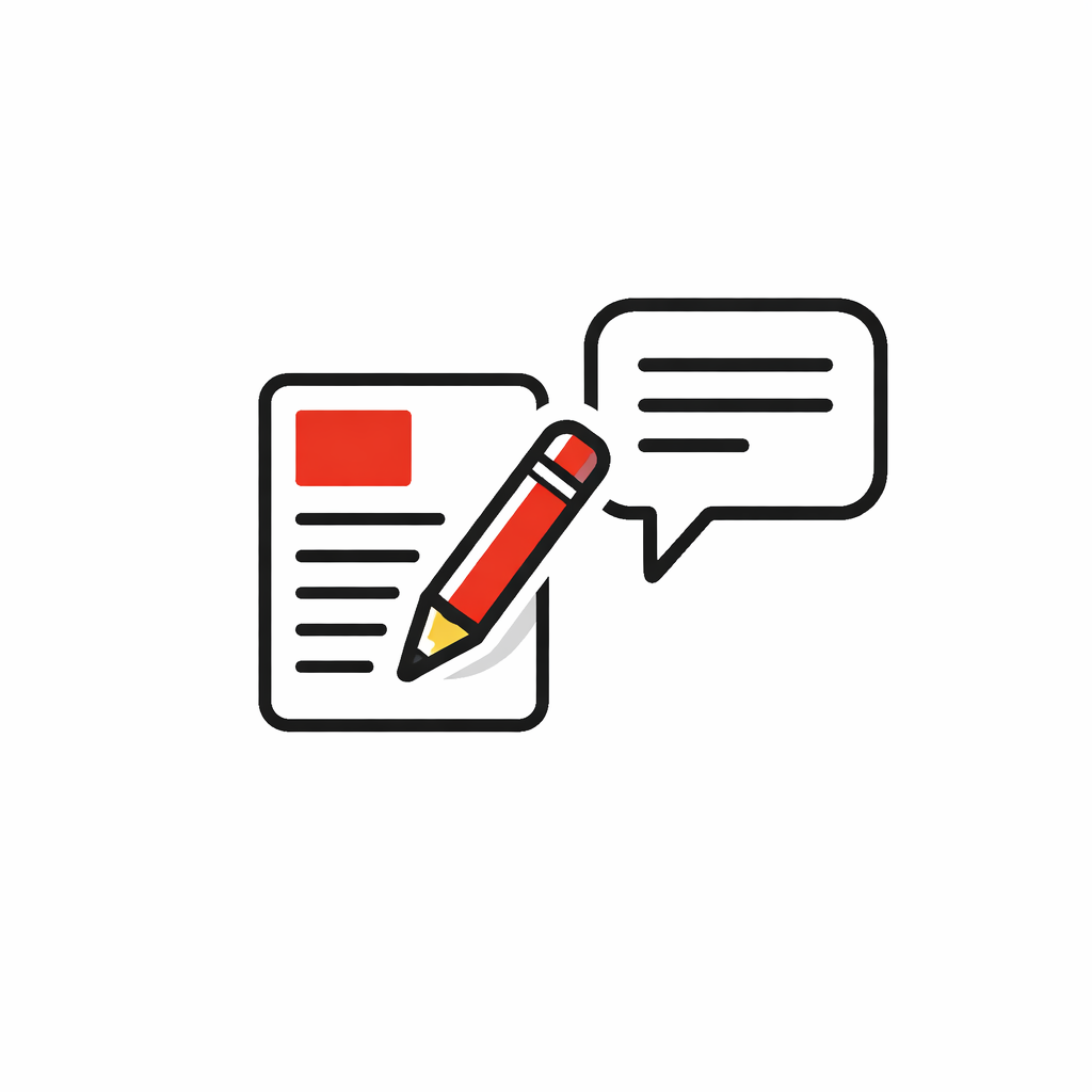 Idées de rédaction en illustration vectorielle